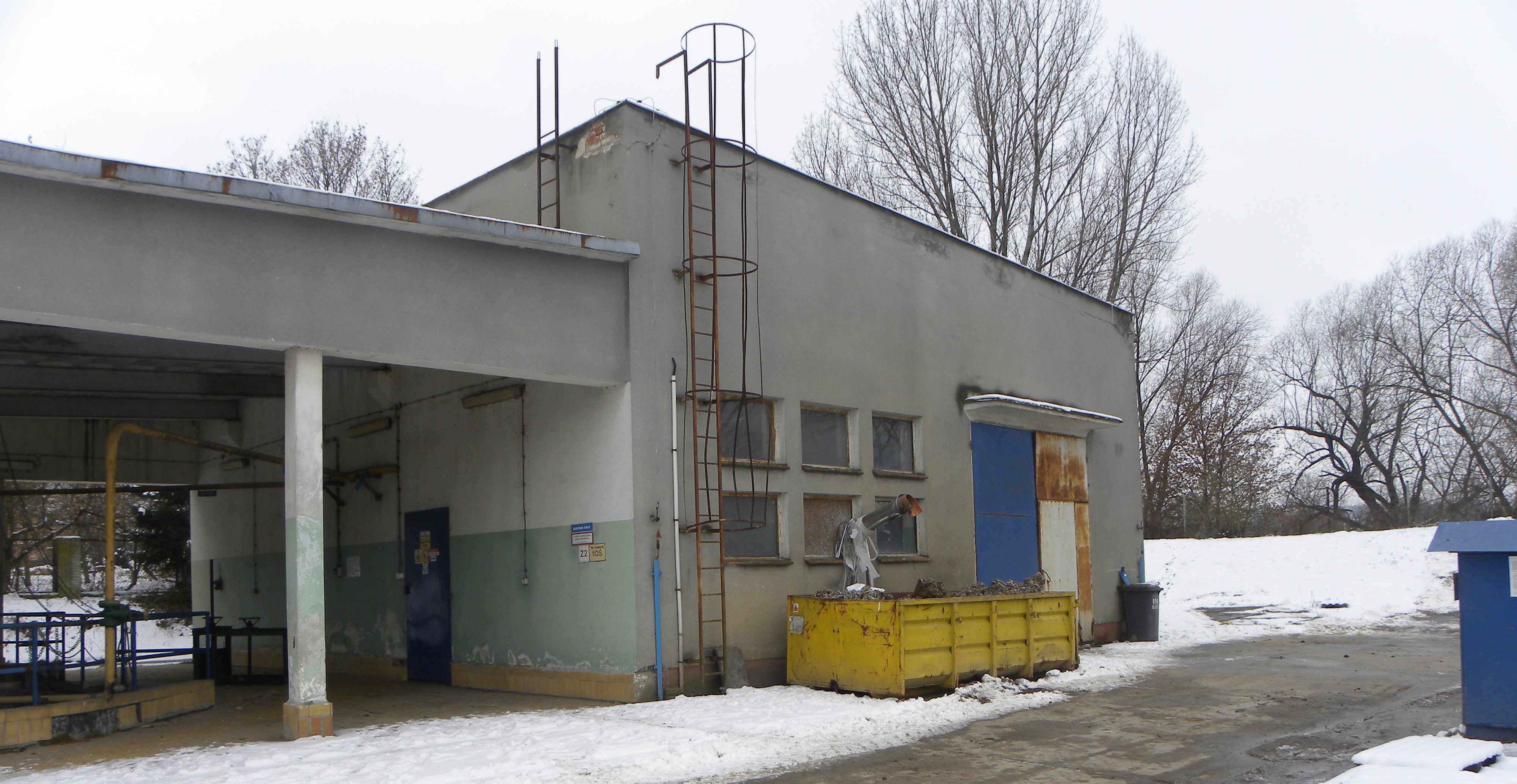 budynek krat i&nbsp;piaskownikw przed modernizacj